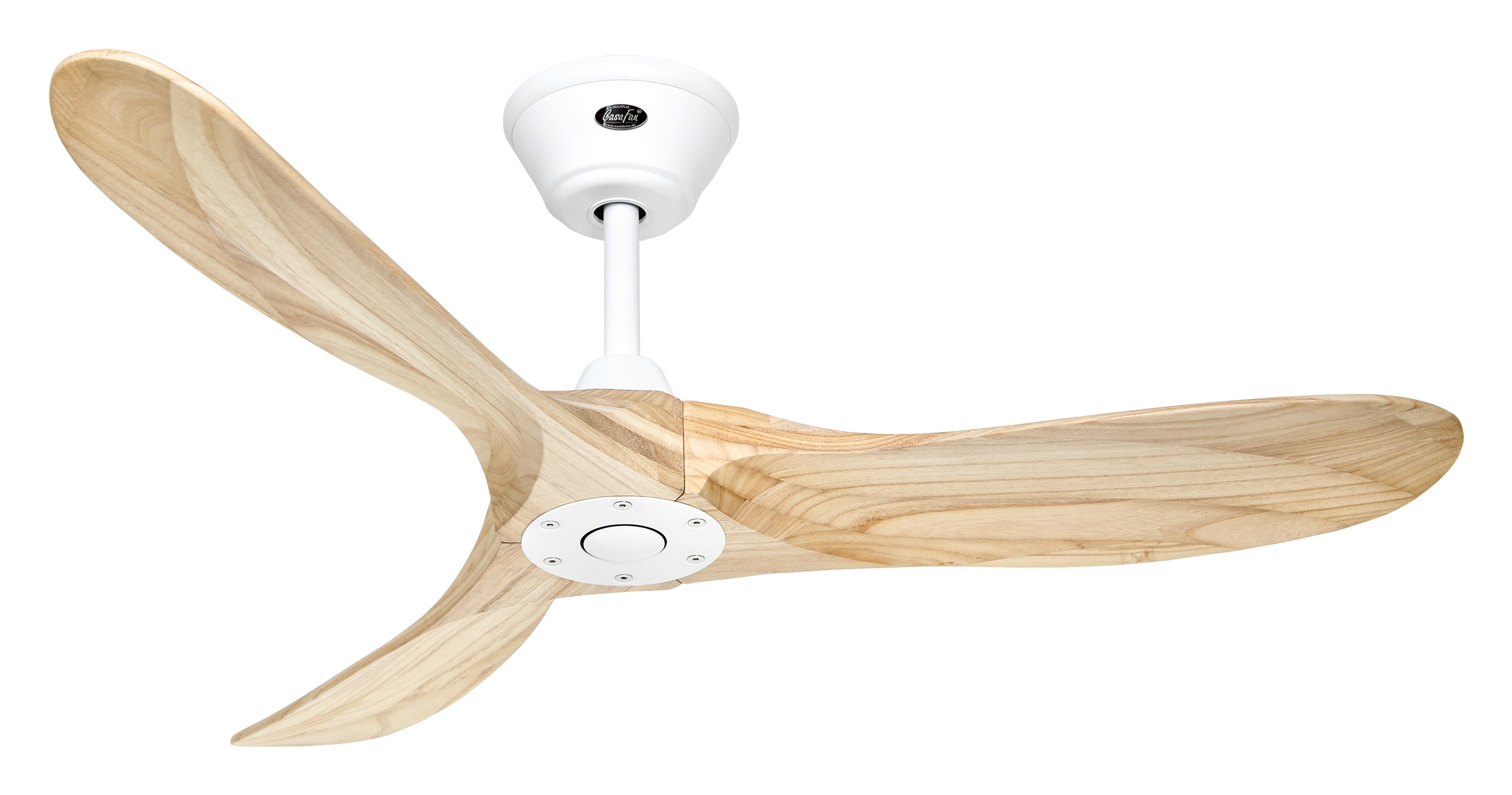 CasaFan Deckenventilator ECO GENUINO 122 Weiß - Holz natur