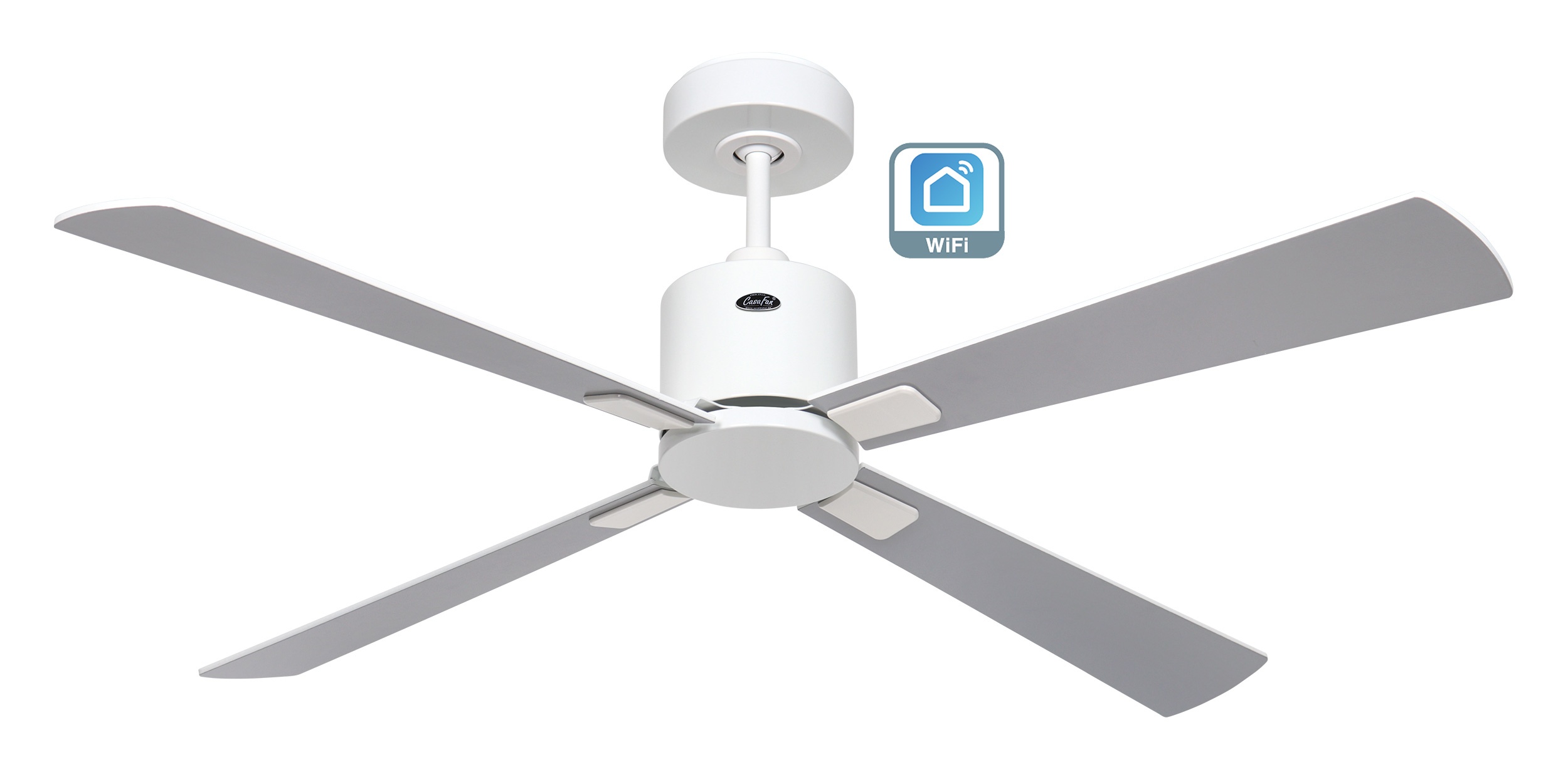 CasaFan Deckenventilator ECO CONCEPT 132 Weiß - Weiß/Lichtgrau WiFi