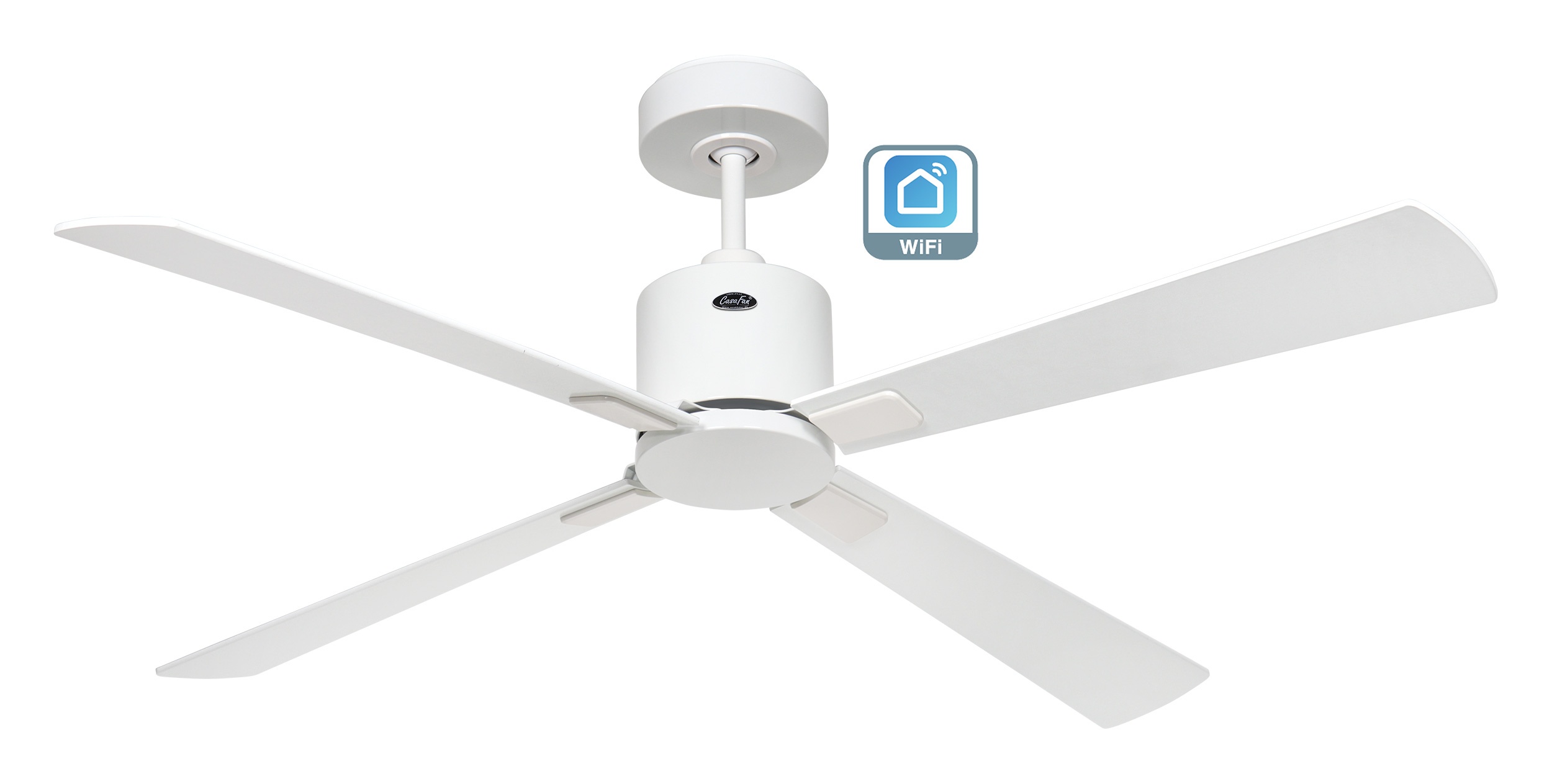 CasaFan Deckenventilator ECO CONCEPT 132 Weiß - Weiß/Lichtgrau WiFi